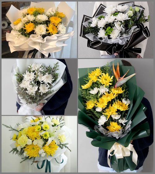河南南阳邓州市张村镇郭王村白事花束代送